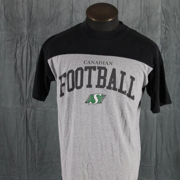 Saskatchewan Roughriders Shirt (VTG) - Canadian Football with Logo - Men's Large - Picture 3 of 7